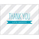 Turquoise Striped Thank You Note Cards Image 3 of 3